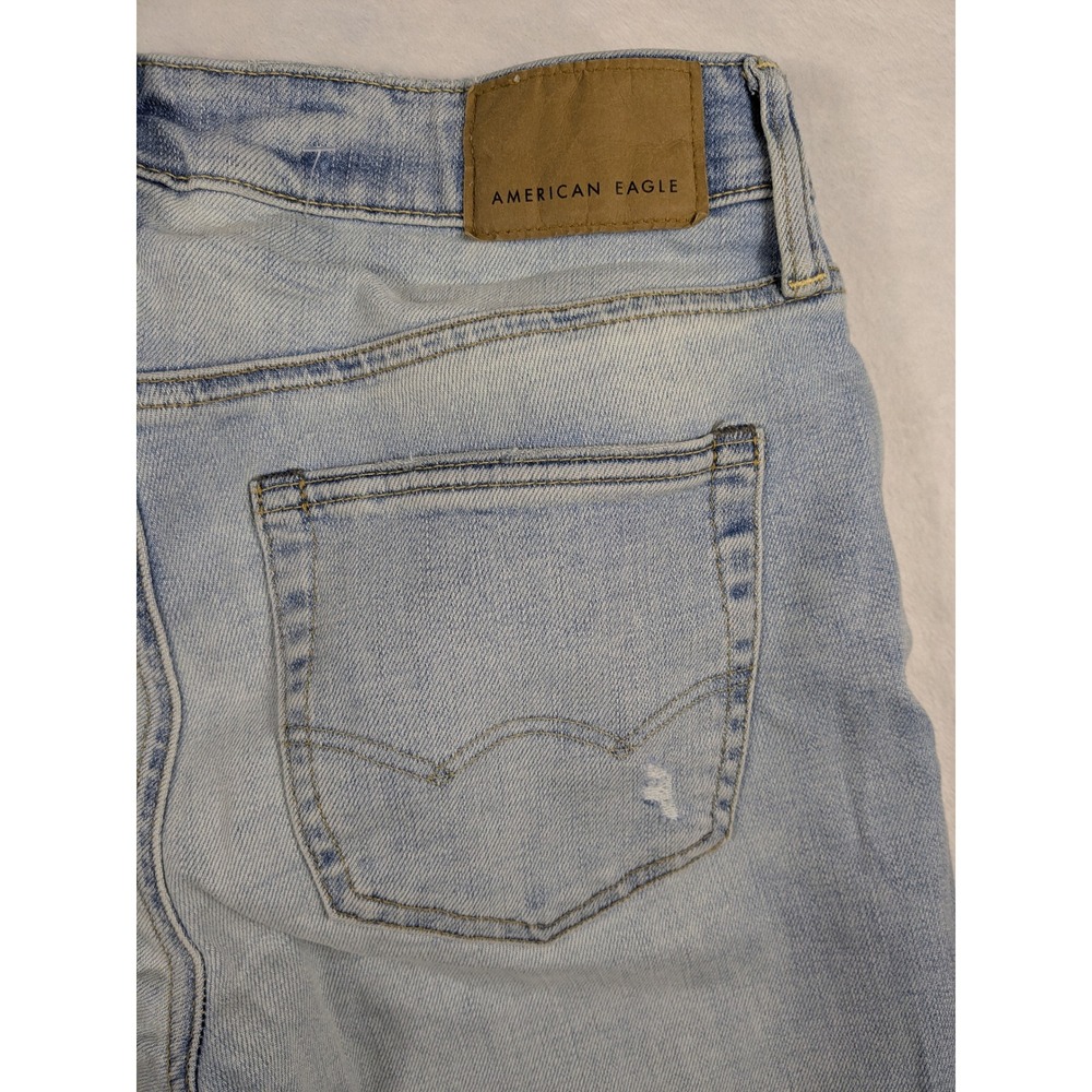 American Eagle Outfitters Womens Slim Authentic Airflex Jeans 29x29 Distressed - Picture 10 of 14